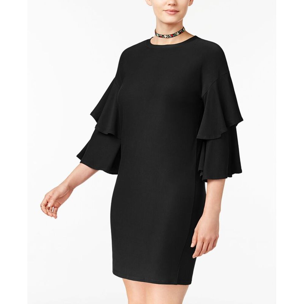 Planet Gold Juniors Ruffle Sleeve Shift Dress